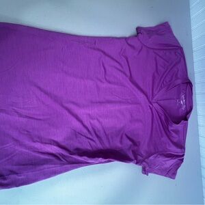 Beverly Hills Polo Club Magenta V-Neck Tee